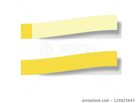 Simple yellow sticky note 128825645
