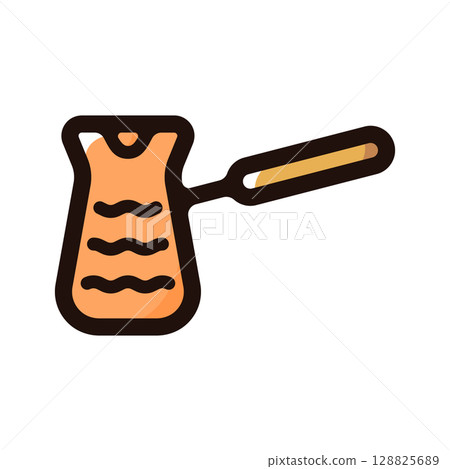 土耳其咖啡插圖圖示（咖啡、咖啡廳、餐廳素材） 128825689