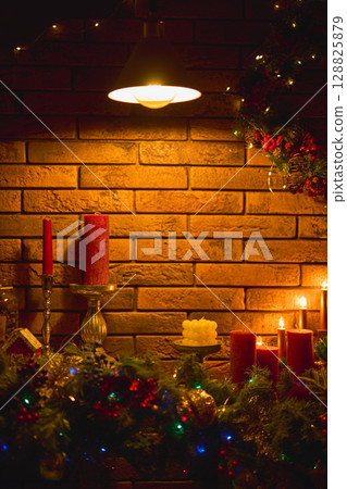 Christmas Gifts Under a Glowing Tree Christmas Gifts Under a Glowing Tree 128825879