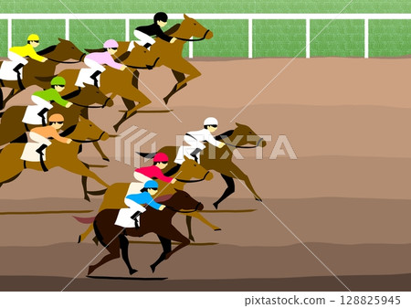 Horse Racing Dirt 128825945