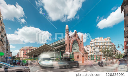 Mercado de Colon timelapse hyperlapse in Valencia, Spain Mercado de Colon timelapse hyperlapse in Valencia, Spain 128826091