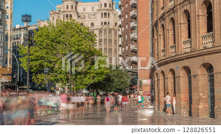 Timelapse of the Bullring of Valencia Plaza de Bous and Bullfighting Museum. Valencia, Spain. Timelapse of the Bullring of Valencia Plaza de Bous and Bullfighting Museum. Valencia, Spain. 128826551