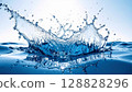 美麗的清水飛濺 128828296