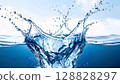 美麗的清水飛濺 128828297