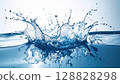 美麗的清水飛濺 128828298