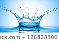 美麗的清水飛濺 128828300