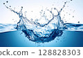 美麗的清水飛濺 128828303