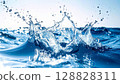 美麗的清水飛濺 128828311