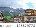Farsettiarte Cortina and Hotel de la Poste in Cortina d'Ampezzo, Italy. May 13, 2025 128829778