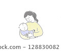 Baby and mother 128830082
