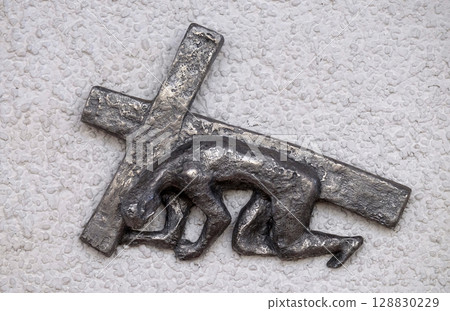 Way of the Cross created by Maria Munz-Natterer in the Erscheinung des Herrn church in Munchen Blumenau, Germany Way of the Cross created by Maria Munz-Natterer in the Erscheinung des Herrn church in Munchen Blumenau, Germany 128830229