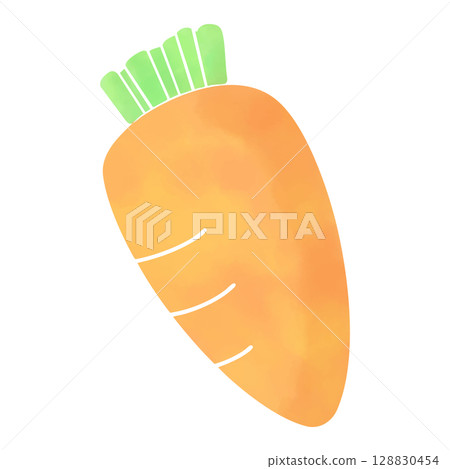 水彩風格的簡單胡蘿蔔插圖 水彩風格的簡單胡蘿蔔插圖 128830454