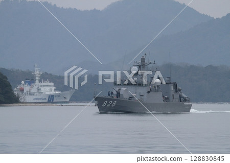 sailing missile boat 128830845