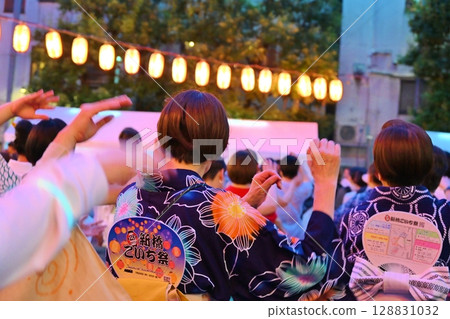 Bon Odori at the Shinbashi Koichi Festival, Tokyo 128831032