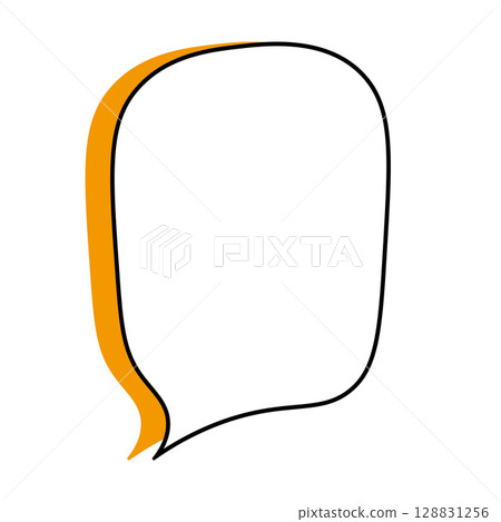 Simple speech bubble illustration, vertical 128831256