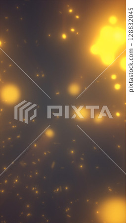 Abstract glowing orange particles dispersed in a dark space, creating a sense of cosmic depth and energy Abstract glowing orange particles dispersed in a dark space, creating a sense of cosmic depth and energy 128832045