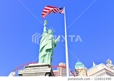 New York New York Hotel and Casino Statue of Liberty 128832490