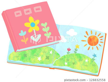 Picture book illustration vector material Picture book illustration vector material 128832558