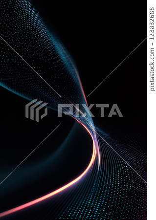 Professional dark-themed background featuring glowing lines and abstract digital background Professional dark-themed background featuring glowing lines and abstract digital background 128832688