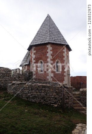 Chapel of St. Philip, Medvedgrad castle in Nature Park Medvednica in Zagreb, Croatia 128832973