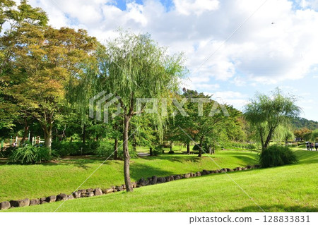 川西大麗花園（山形縣）的美麗大麗花 128833831