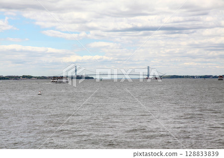 The skyscape on the sea before storm at NEW YORK ,USA 128833839