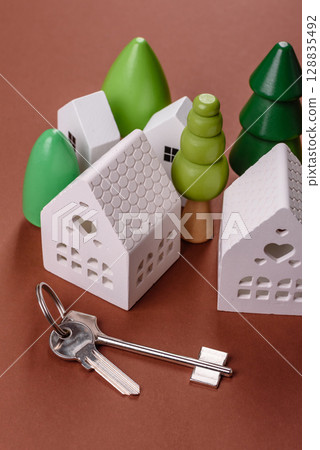 Money, property and loan, conceptual business background Money, property and loan, conceptual business background 128835492