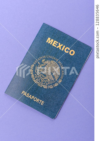 Mexican passport for travelling, flying and doing business Mexican passport for travelling, flying and doing business 128835646