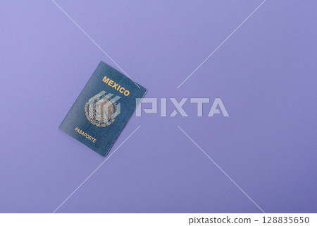 Mexican passport for travelling, flying and doing business Mexican passport for travelling, flying and doing business 128835650