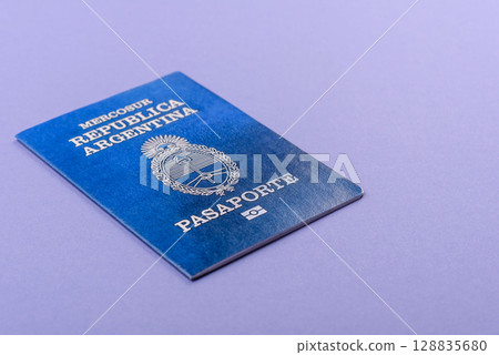 Argentine passport for travelling, flying and doing business. Argentina document Argentine passport for travelling, flying and doing business. Argentina document 128835680