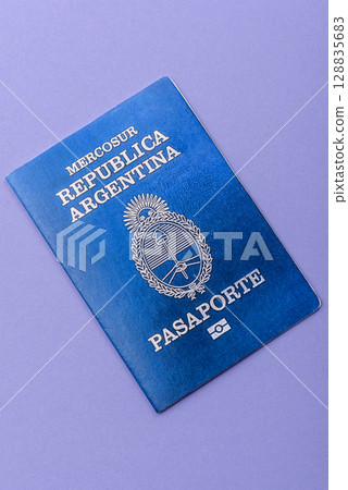 Argentine passport for travelling, flying and doing business. Argentina document Argentine passport for travelling, flying and doing business. Argentina document 128835683