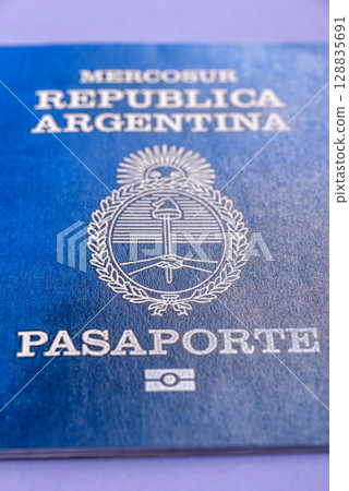 Argentine passport for travelling, flying and doing business. Argentina document Argentine passport for travelling, flying and doing business. Argentina document 128835691
