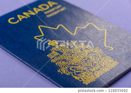 Canadian passport for travelling, flying and doing business. Canada document Canadian passport for travelling, flying and doing business. Canada document 128835692