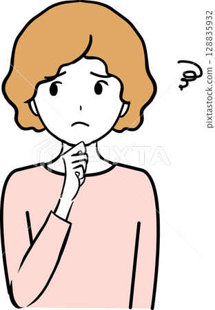 Illustration of a woman in need 128835932