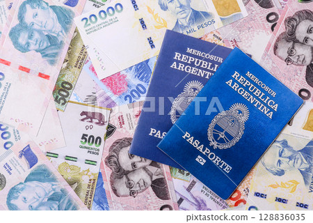 Argentine passport for travelling, flying and doing business Argentine passport for travelling, flying and doing business 128836035