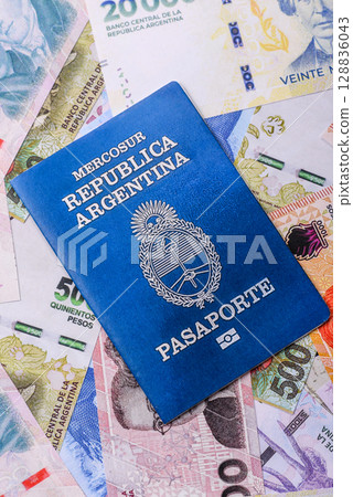 Argentine passport for travelling, flying and doing business Argentine passport for travelling, flying and doing business 128836043