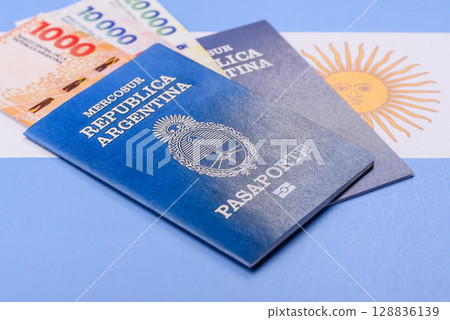 Argentine passport for travelling, flying and doing business Argentine passport for travelling, flying and doing business 128836139