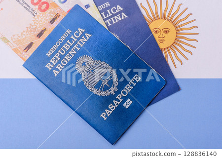 Argentine passport for travelling, flying and doing business Argentine passport for travelling, flying and doing business 128836140