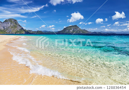 Beautiful tropical beach, Philippines Beautiful tropical beach, Philippines 128836454