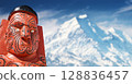 Traditional Maori carving, New Zealand 128836457