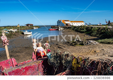 The tourist center of the Sado Estuary Natural Reserve in Comporta in Portugal The tourist center of the Sado Estuary Natural Reserve in Comporta in Portugal 128836986