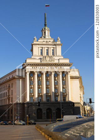 View of the building of the National Assembly of Bulgaria View of the building of the National Assembly of Bulgaria 128838003