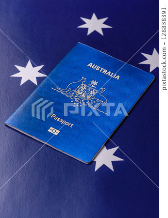 Australian passport for travelling, flying and doing business 128838391