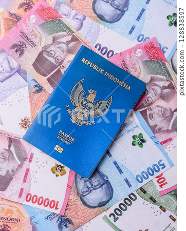 Indonesian passport for travelling, flying and doing business Indonesian passport for travelling, flying and doing business 128838597