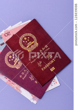 China Citizen Passport, Chinese document for global business 128839086