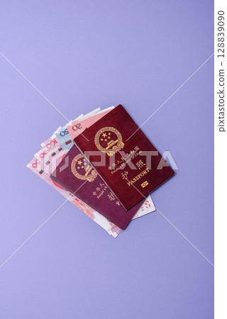 China Citizen Passport, Chinese document for global business 128839090