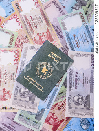 International passport of Bangladeshi citizen for global business 128839847