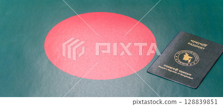 International passport of Bangladeshi citizen for global business 128839851