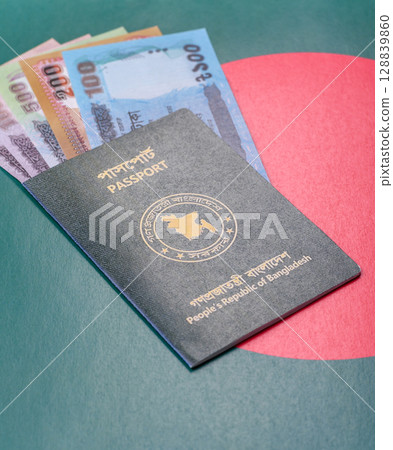 International passport of Bangladeshi citizen for global business 128839860