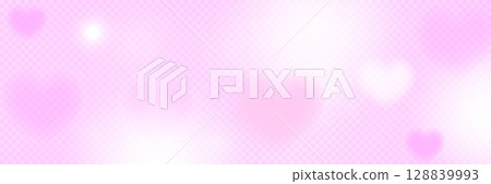 Soft heart shaped light effect with pink flares, glow, and subtle shine. Romantic overlay for Valentine s Day, love designs, or wedding projects. 128839993